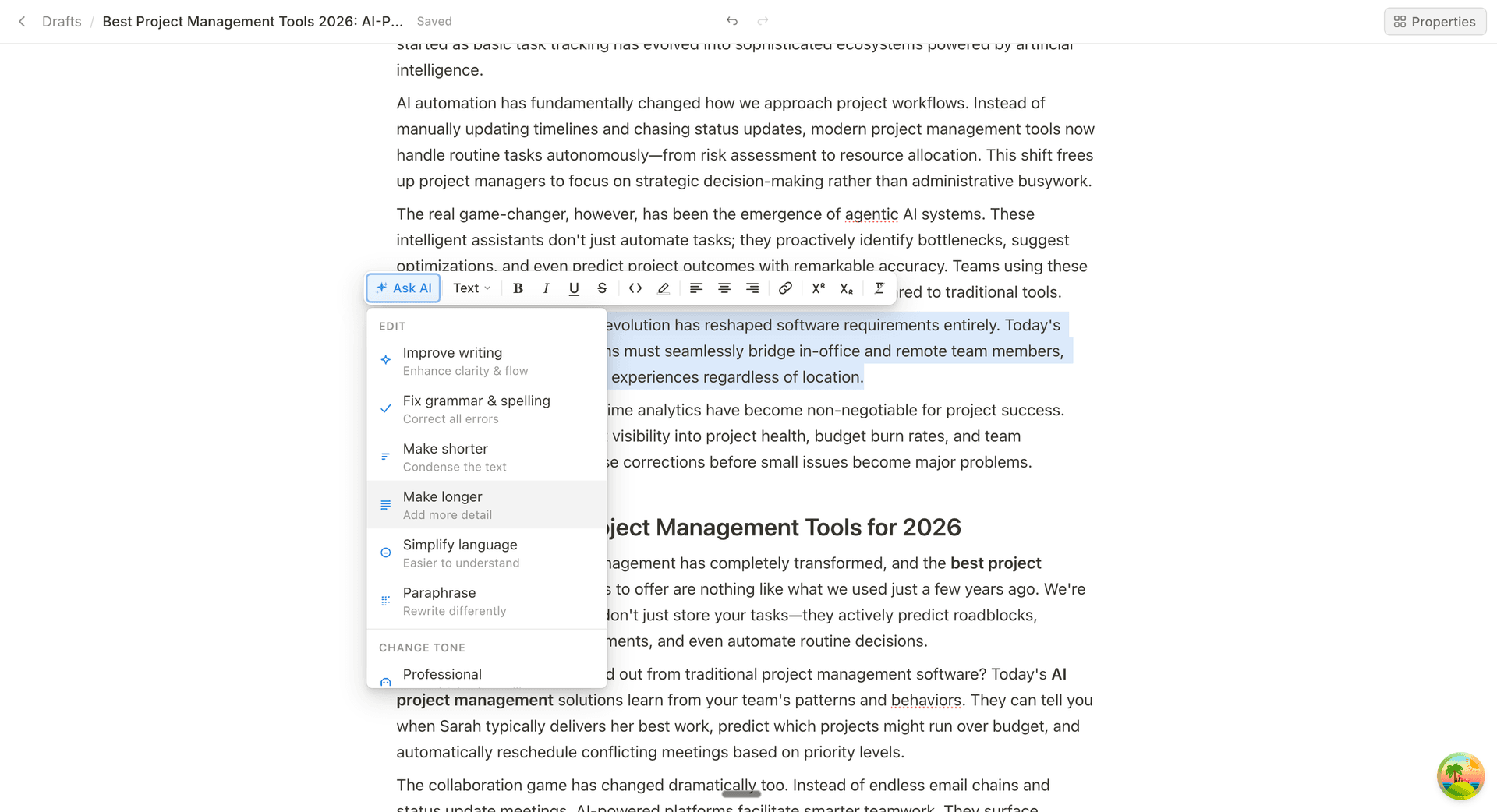 Blog posts that sound human